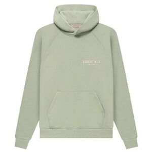 Fear of God ESSENTIALS Sea Foam Hoodie Size L NWT Pullover Logo